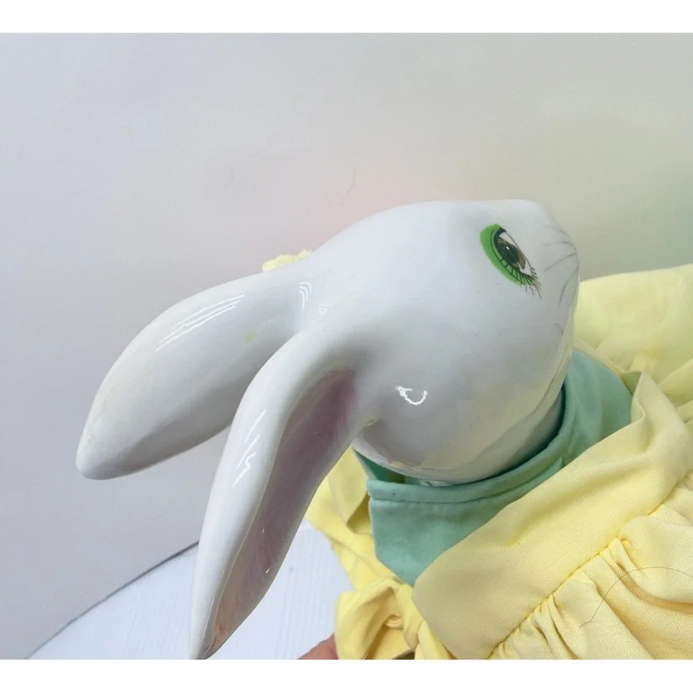Rare Vintage Goebel Bunnyworth Mrs Azalea Porcelain Rabbit Doll 1993 9
